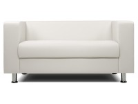 Диван офисный «БИТ» экокожа белый