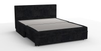 Диван выкатной Кармен Люкс велюр черный