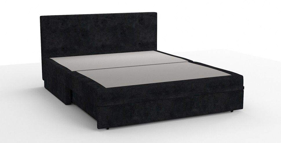 Диван выкатной Кармен Люкс велюр черный