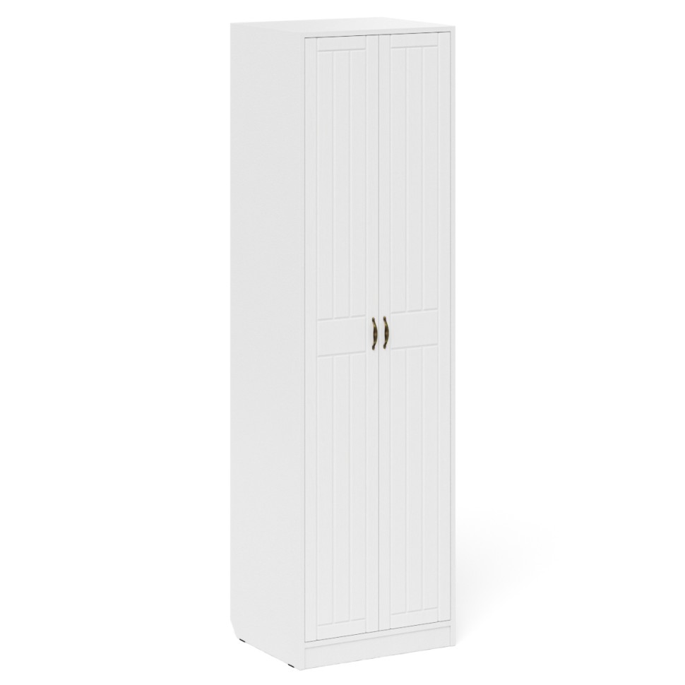 Прихожая П-6 Компоновка № 30, цвет белая шагрень/фасады МДФ белое дерево фрезеровка прованс, ШхГхВ 150х50х210 см., универсальная сборка