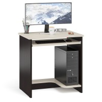 СНЯТО Стол компьютерный С-МД-СК11-1, цвет венге/дуб, ШхГхВ 74,6х50х75 см., НЕ универсальная сборка