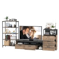 Трувор Гостиная 084, цвет дуб гранж песочный/интра, ШхГхВ 298,6х45,4х210 см., универсальная сборка