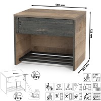 СНЯТО Трувор 13.241.04 Тумба для обуви + 15.30 Зеркало, цвет дуб гранж песочный/интра, ШхГхВ 50х36,7х195 см., есть съёмная метал. подставка для обуви