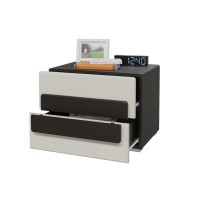 СНЯТО Престиж СП-08 Тумба прикроватная, цвет венге цаво/жемчужный лён, ШхГхВ 55х38х42 см.