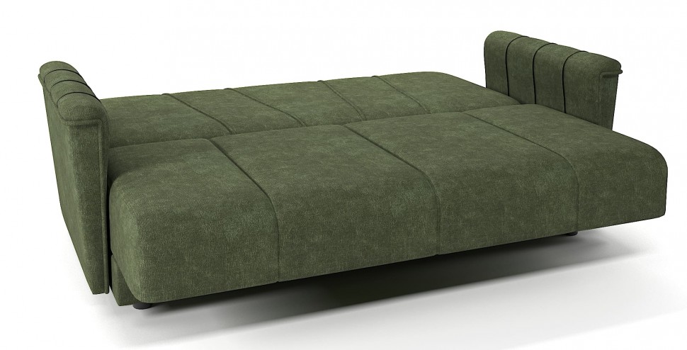 Диван прямой Шедевр 2 книжка зеленый велюр