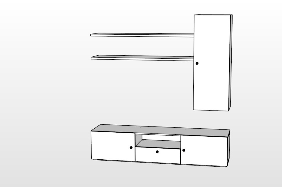 Гостиная Моника МДФ