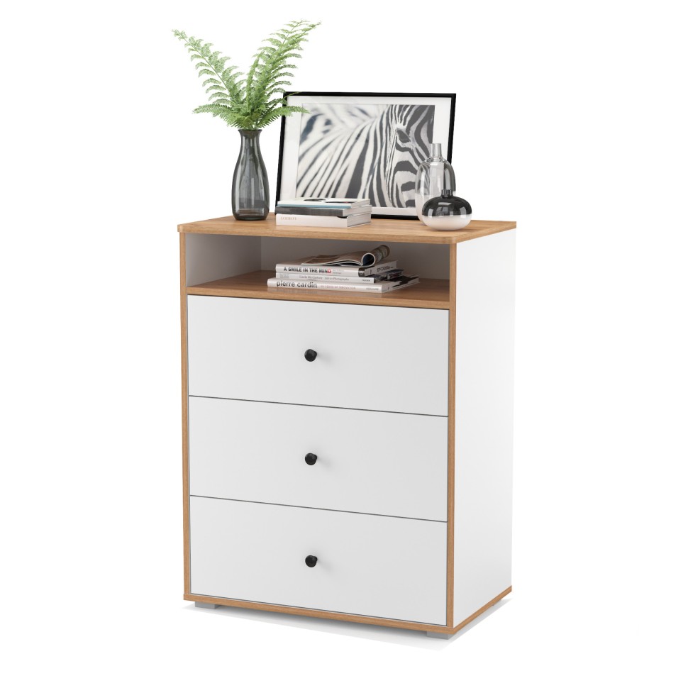 Вуди Компоновка № 47, цвет белый премиум/дуб крафт золотой, ШхГхВ 180х52,7х170 см., универсальная сборка