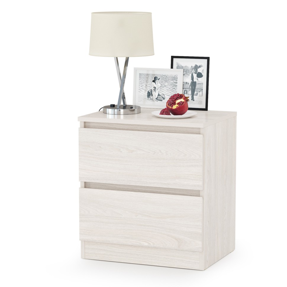 КР100 Ника спальня 16.02 Тумба прикроватная, цвет ясень анкор светлый, ШхГхВ 49х38,2х53,8 см.