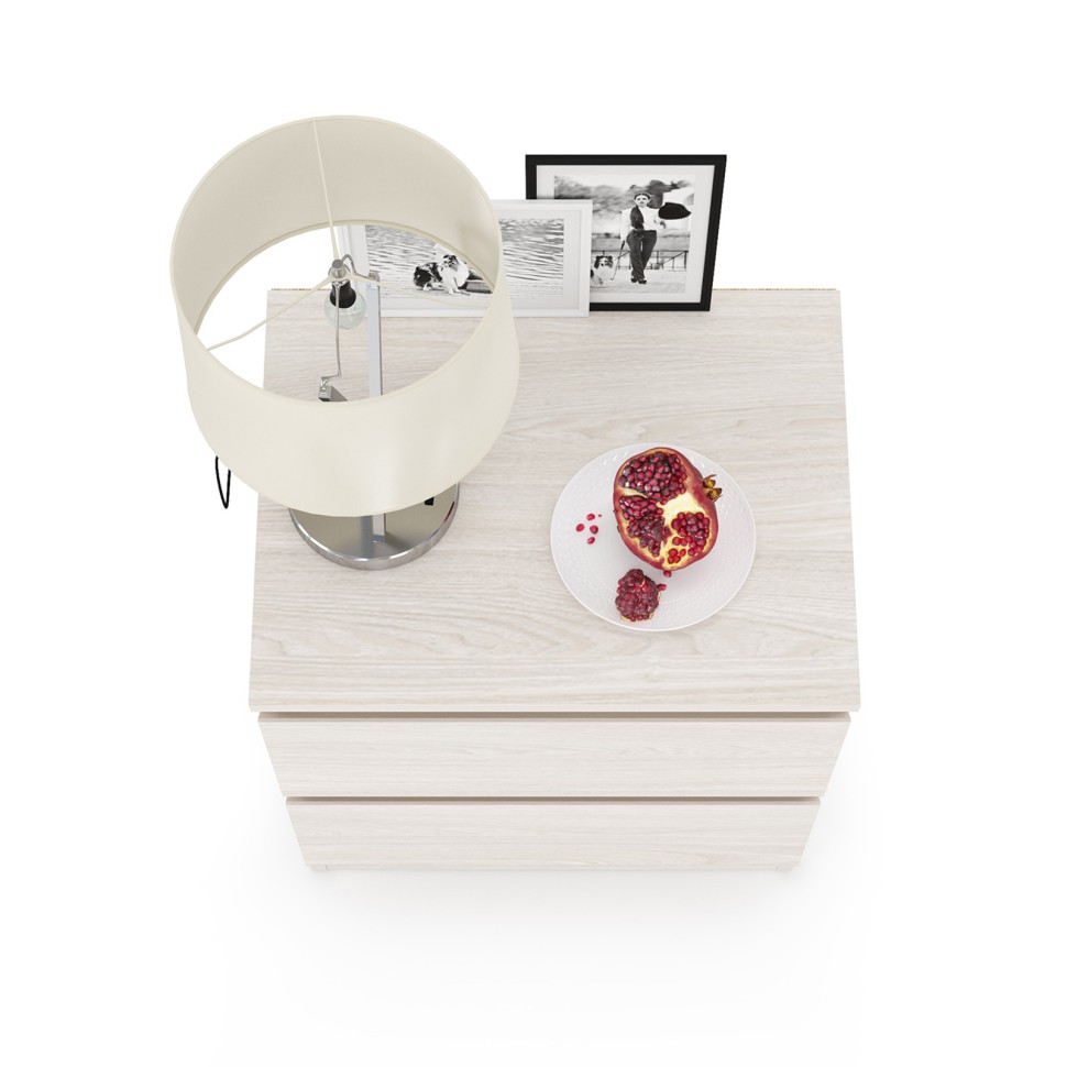 КР100 Ника спальня 16.02 Тумба прикроватная, цвет ясень анкор светлый, ШхГхВ 49х38,2х53,8 см.