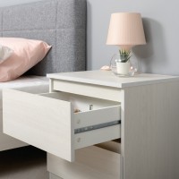 КР100 Ника спальня 16.02 Тумба прикроватная, цвет ясень анкор светлый, ШхГхВ 49х38,2х53,8 см.