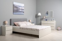 КР100 Ника спальня 16.02 Тумба прикроватная, цвет ясень анкор светлый, ШхГхВ 49х38,2х53,8 см.