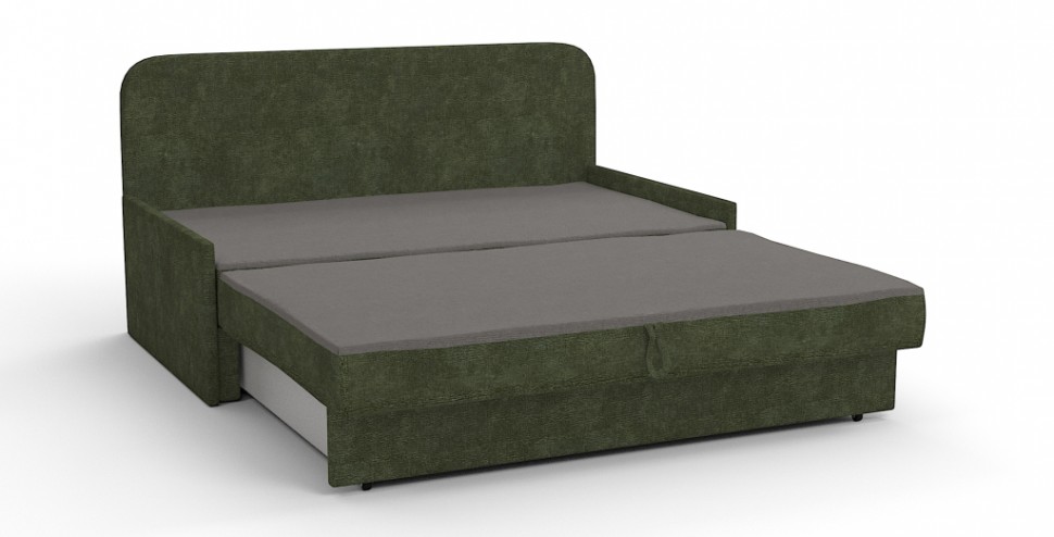 Диваны выкатной Ладья Люкс велюр зеленый