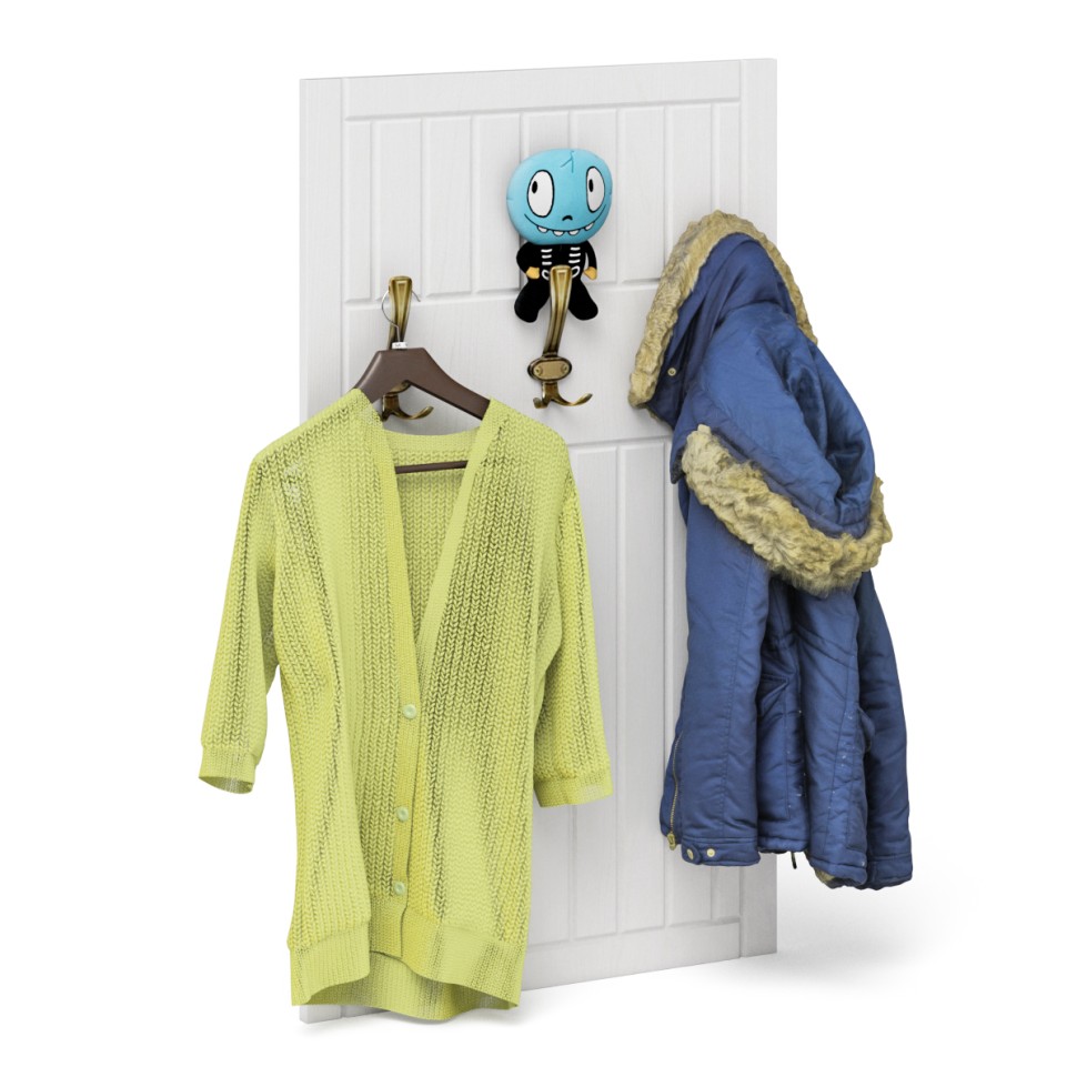 Прихожая П-6 Компоновка № 31, цвет белая шагрень/фасады МДФ белое дерево фрезеровка прованс, ШхГхВ 200х50х210 см., универсальная сборка