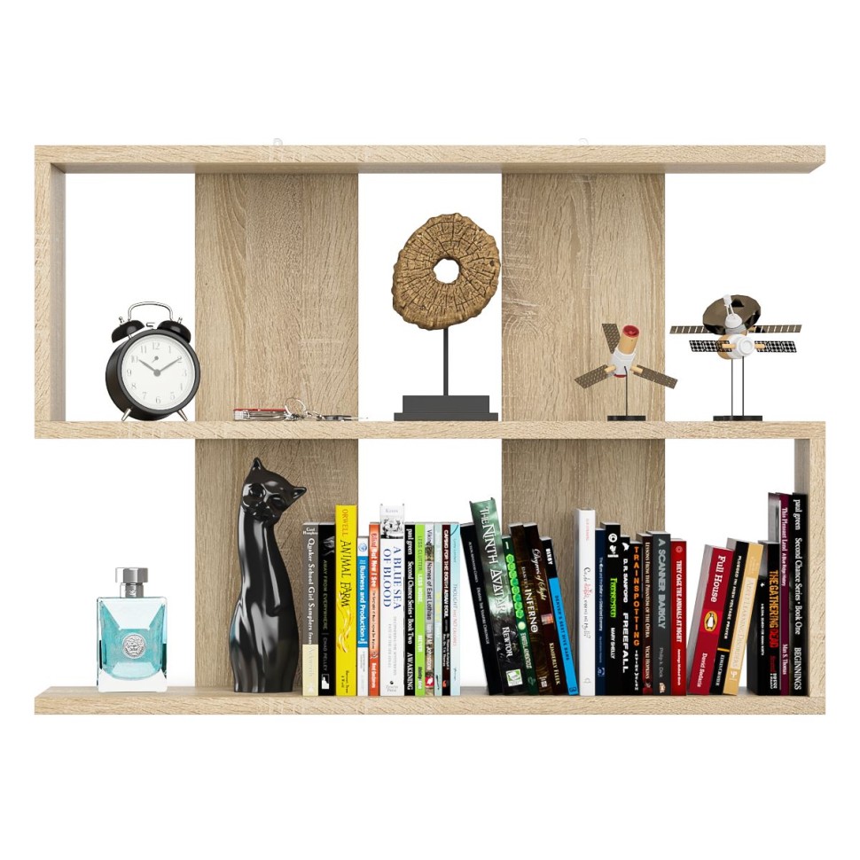 Мори Полка 900, цвет дуб сонома, ШхГхВ 90х21х64,8 см., универсальная сборка