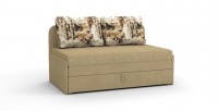 Диваны выкатной Ладья Люкс велюр бежевый