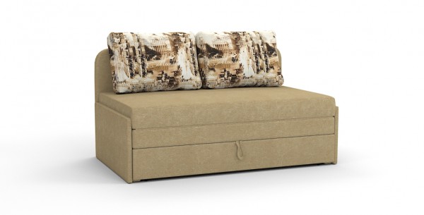 Диваны выкатной Ладья Люкс велюр бежевый