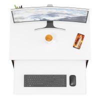 Стол компьютерный С-МД-СК11-1, цвет венге/белый шагрень, ШхГхВ 74,6х50х75 см., НЕ универсальная сборка