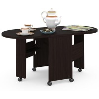 КР100 Глория 601 Стол-книжка журнальный, цвет венге магия, ШхГхВ 121х54х53 см. 33х54х53 см. сложенный, высота без учёта колёс, колёса идут в комплекте