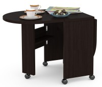 КР100 Глория 601 Стол-книжка журнальный, цвет венге магия, ШхГхВ 121х54х53 см. 33х54х53 см. сложенный, высота без учёта колёс, колёса идут в комплекте