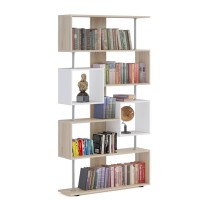 Стеллаж Сокол СТ-2 Рафнат, цвет дуб сонома/белый, ШхГхВ 99х27х181 см.