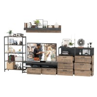 Трувор Гостиная 097, цвет дуб гранж песочный/интра, ШхГхВ 364,6х45,4х195 см., универсальная сборка