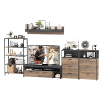 Трувор Гостиная 097, цвет дуб гранж песочный/интра, ШхГхВ 364,6х45,4х195 см., универсальная сборка