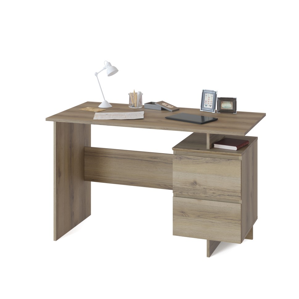 Стол компьютерный Сокол СПМ-19, цвет дуб делано, ШхГхВ 120х60х74 см., письменный стол, универсальная сборка