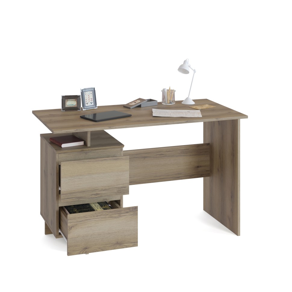 Стол компьютерный Сокол СПМ-19, цвет дуб делано, ШхГхВ 120х60х74 см., письменный стол, универсальная сборка