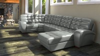 Угловой диван с оттоманкой Соло