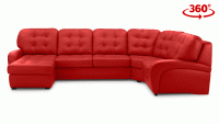 Угловой диван с оттоманкой Соло