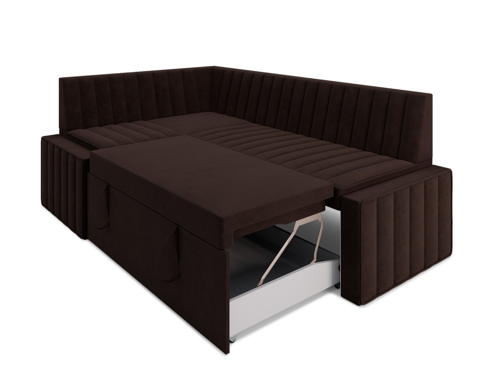 Вермут Левый угол (Кордрой коричневый) 213х82х133 см