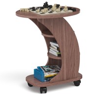 СНЯТО Стол журнальный С-МД-СЖ-16, цвет ясень шимо тёмный, ШхГхВ 45х60х65 см., стол журнальный на колёсиках