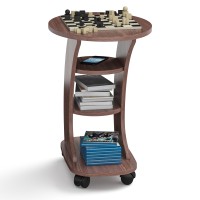 СНЯТО Стол журнальный С-МД-СЖ-16, цвет ясень шимо тёмный, ШхГхВ 45х60х65 см., стол журнальный на колёсиках