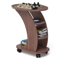 СНЯТО Стол журнальный С-МД-СЖ-16, цвет ясень шимо тёмный, ШхГхВ 45х60х65 см., стол журнальный на колёсиках