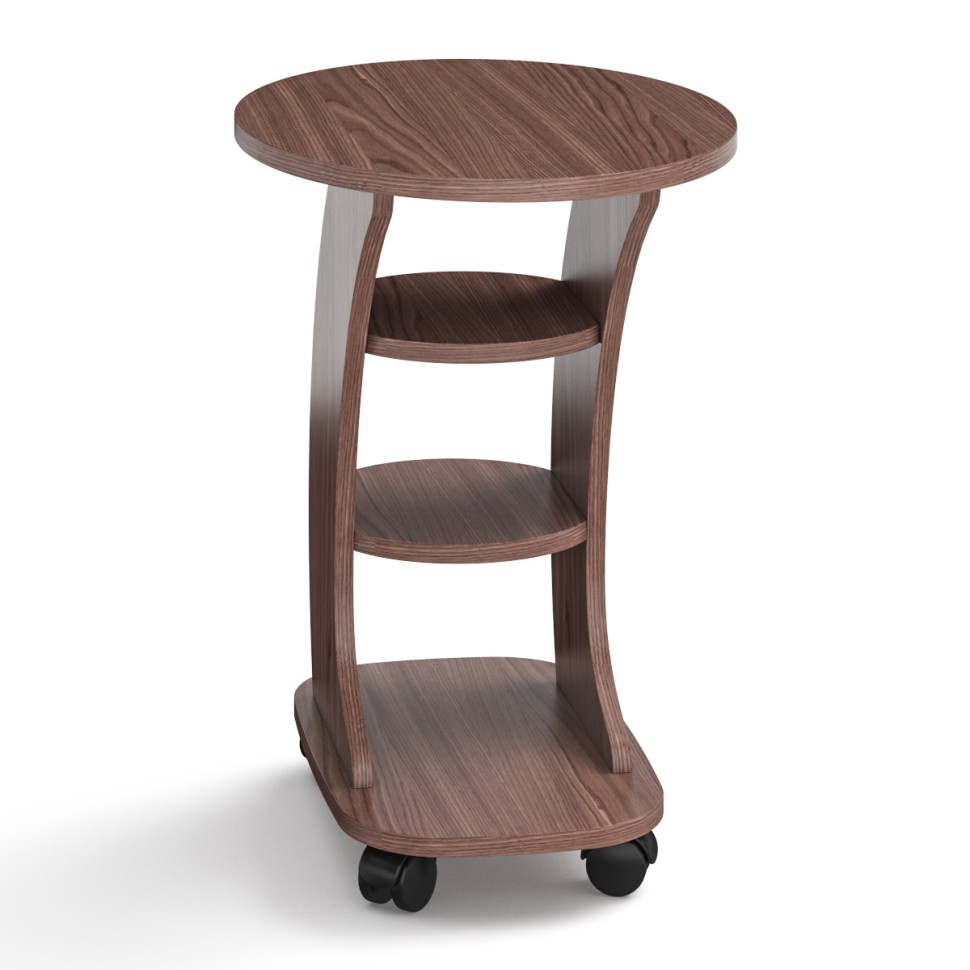 СНЯТО Стол журнальный С-МД-СЖ-16, цвет ясень шимо тёмный, ШхГхВ 45х60х65 см., стол журнальный на колёсиках