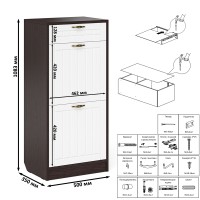 Прихожая П-6 Компоновка № 49, цвет венге/фасады МДФ белое дерево фрезеровка прованс, ШхГхВ 140х50х210 см., универсальная сборка