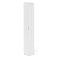 Прихожая П-6 Пенал + Пенал, цвет белая шагрень/фасады МДФ белое дерево фрезеровка прованс, ШхГхВ 60х35х210 см., универсальная сборка