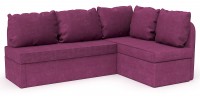 Диван угловой Берта дельфин розовый велюр