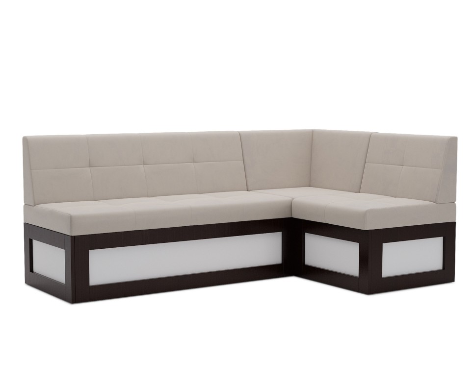 Нотис Правый угол (Бархат бежевый STAR VELVET 6 LIGHT Beige) 207х82х132 см