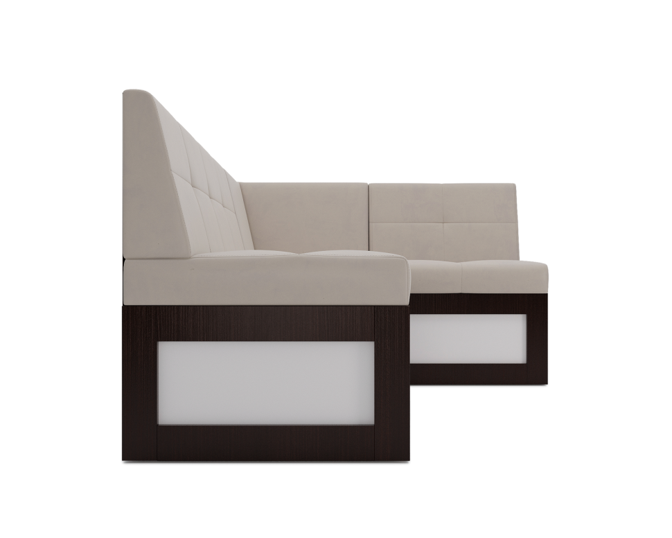 Нотис Правый угол (Бархат бежевый STAR VELVET 6 LIGHT Beige) 207х82х132 см