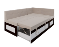 Нотис Правый угол (Бархат бежевый STAR VELVET 6 LIGHT Beige) 207х82х132 см