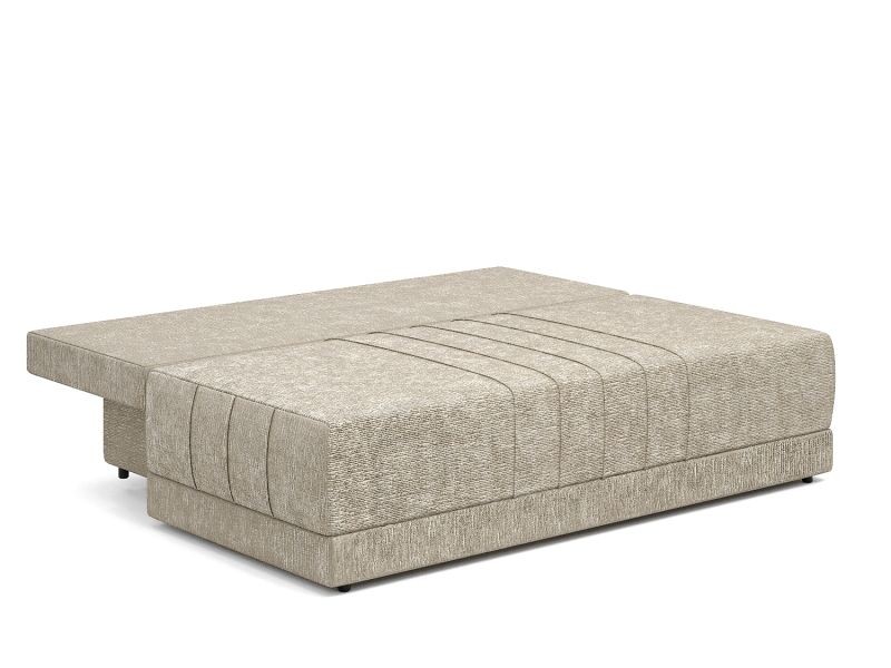 Диван прямой Страйк еврокнижка латте велюр + черные подушки