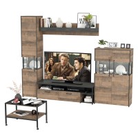 Трувор Гостиная 140, цвет дуб гранж песочный/интра, ШхГхВ 280,4х45,4х210 см. + 70х45х46 см., универсальная сборка