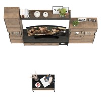 Трувор Гостиная 140, цвет дуб гранж песочный/интра, ШхГхВ 280,4х45,4х210 см. + 70х45х46 см., универсальная сборка