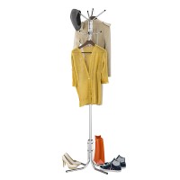 СНЯТО Вешалка напольная Кварта разборная хромированная, ШхГхВ 66х66х184 см., упакована в коробку