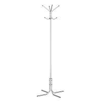СНЯТО Вешалка напольная Кварта разборная хромированная, ШхГхВ 66х66х184 см., упакована в коробку