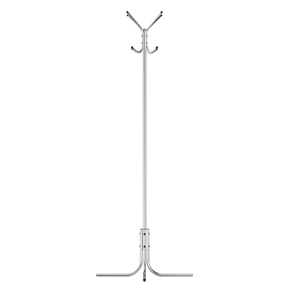 СНЯТО Вешалка напольная Кварта разборная хромированная, ШхГхВ 66х66х184 см., упакована в коробку