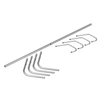 СНЯТО Вешалка напольная Кварта разборная хромированная, ШхГхВ 66х66х184 см., упакована в коробку