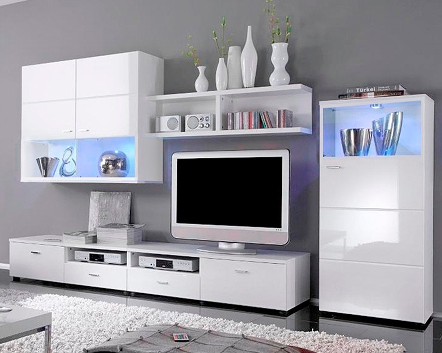 Гостиная Ноктюрн 3 МДФ (белая)