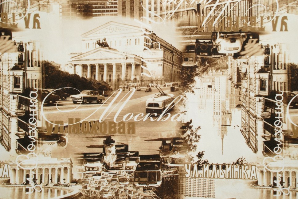 Диван угловой Дубай Люкс экокожа коричневый + велюр бежевый/коричневый + город